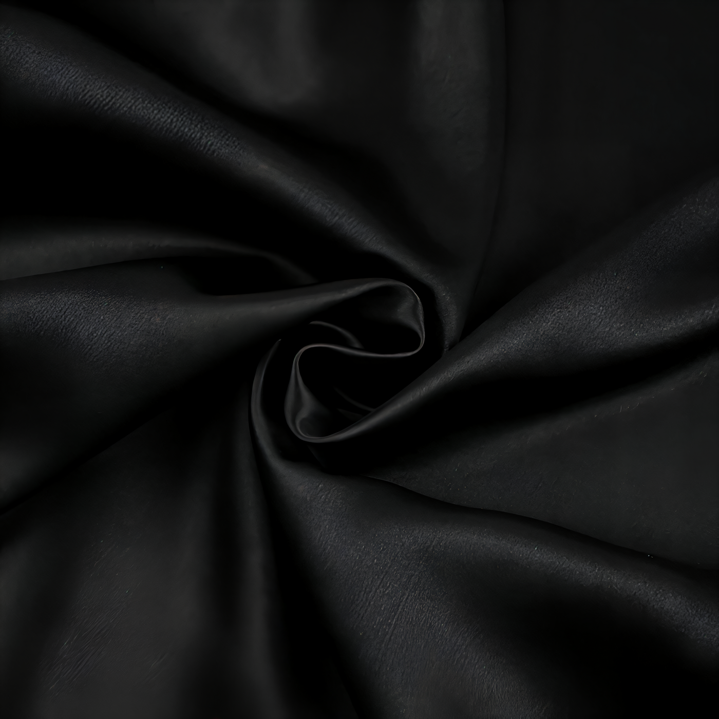 Close-up of black leather texture