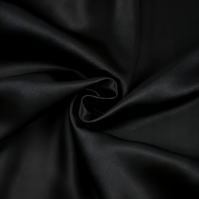 Close-up of black leather texture