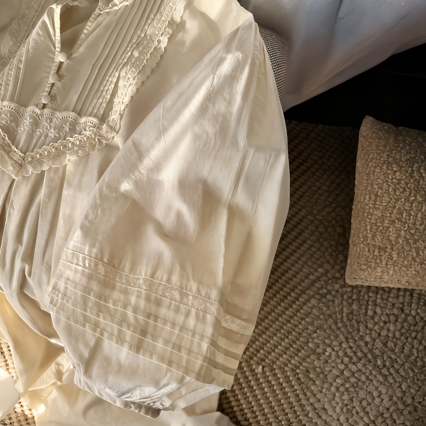 Victorian Style Princess Nightgown – Pure Cotton Sleepwear for Women